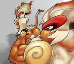  all_fours anal anal_penetration biceps breasts butt couple cum doggystyle farkhan fire from_behind gay herm herm_on_male infernape intersex invalid_tag looking_back male muscles muscular_intersex nintendo penetration pok&#233;mon pok&eacute;mon raised_tail sex side_boob video_games 
