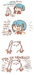  blue_hair hair_ornament hairpin highres korean kyubey mahou_shoujo_madoka_magica miki_sayaka rapap school_uniform short_hair 