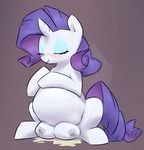  belly blush breasts equine eyes_closed eyeshadow female feral friendship_is_magic fur hair horn horse lactating makeup mammal milk my_little_pony nipples ponchuzn pony pregnant purple_hair rarity_(mlp) signature sitting smile solo teats unicorn white_fur 