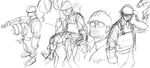  bad_id bad_pixiv_id character_name goggles greyscale hat helmet kotteri male_focus monochrome sketch solo team_fortress_2 the_engineer white_background 