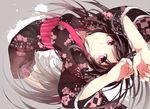  hibiya japanese_clothes kimono original pink_eyes 