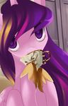  animated blinking clasherz cup drinking equine female feral friendship_is_magic gold hair horn looking_at_viewer mammal my_little_pony princess_cadance_(mlp) purple_eyes purple_hair solo tea teacup two_tone_hair winged_unicorn wings 