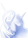  duo equine eyes_closed female feral friendship_is_magic hair horn horse long_hair mammal multi-colored_hair my_little_pony pony princess princess_celestia_(mlp) princess_luna_(mlp) raikoh-illust royalty sibling sisters winged_unicorn wings 