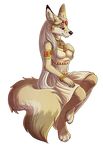  anthro canine dress female fennec flaredra fox jewelry kaylii mammal plain_background red_eyes robyn solo transparent_background 