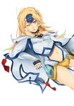  bad_id bad_pixiv_id bare_shoulders blazblue blonde_hair blue_eyes breasts cape collar crotch_plate detached_sleeves forehead_protector haruno14 long_hair mu-12 nail_polish navel navel_cutout one_eye_closed small_breasts solo 