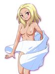  blonde_hair breasts gravity_daze gravity_rush kat kitten_(gravity_daze) looking_at_viewer navel nipples nude red_eyes solo 