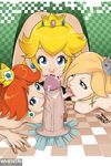  princess_daisy princess_peach princess_rosalina sketchlanza super_mario_bros. 