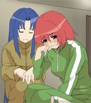  date_(senpen) kawashima_ami kushieda_minori lowres multiple_girls tears toradora! track_suit 