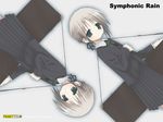  green_eyes liselsia_cesarini ponytail ribbon serious shiro_(octet) short_hair silver_hair symphonic_rain white_hair 