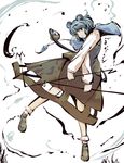  animal_ears grey_hair nazrin ryuu_(tsukinoyuki) solo tail touhou 