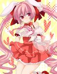  animal_ears bad_id bad_pixiv_id bunny_ears di_gi_charat long_hair machiko_(beard) pink_hair skirt solo usada_hikaru 