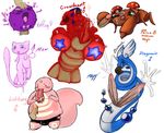  crawdawnt dragonair koffing lickitung mew paras pdxyz porkyman 