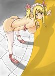  blonde_hair breasts fairy_tail gois large_breasts lucy_heartfilia maid_headdress thighhighs 