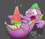  friendship_is_magic mart my_little_pony spike watermelon 