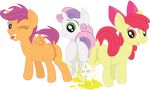  apple_bloom brainsister cutie_mark_crusaders friendship_is_magic my_little_pony scootaloo sweetie_belle turtl3 