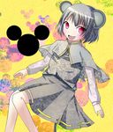  animal_ears grey_hair mouse_ears mouse_tail nazrin red_eyes sairauno solo tail touhou 