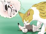  anteater bad_id bad_pixiv_id cat copyright_request licking logos no_humans thinking what 