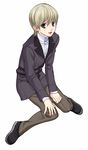  androgynous blazer blonde_hair jacket kanzato_jun koremi2 male_focus persona persona_trinity_soul school_uniform solo 