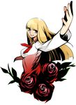  bad_id bad_pixiv_id bangs flower heisa highres lili_(tekken) long_hair rose solo tekken 