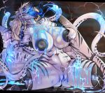after_rape after_sex ahegao anthro arm_tattoo back_tentacles big_breasts black_nipples blood blue_blood bodily_fluids breasts cephalopod cleopatra_la_jauge coleoid colored_blood cum cum_from_pussy cum_in_pussy cum_inside cybernetics cyborg digital_media_(artwork) ear_piercing electricity electrogenesis facial_piercing female fin fish forked_tongue furgonomics furry-specific_piercing gauged_ear genital_fluids genitals gore gore_focus hair hi_res huge_breasts hybrid implied_rape lactating looking_pleasured machine mammal marine masochism milk mollusk navel navel_piercing nipple_fetish nipple_penetration nipple_play nipple_plugs nipples noizen nose_piercing penetration piercing plug_(sex_toy) pussy pussy_fins ring_piercing rivet_piercing sex_toy shark shoulder_tattoo simple_background solo solo_focus striped_body stripes tail tattoo teeth tentacle_in_nipple tentacle_penetration tentacles thei&#039;mare thick_thighs tongue unusual_blood unusual_bodily_fluids womb_tattoo
