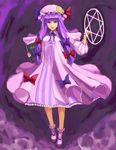  book crescent hat hexagram long_hair patchouli_knowledge purple_eyes purple_hair ribbon sochie solo touhou 