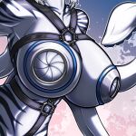 1:1 absurd_res anthro back_tentacles big_breasts big_nipples breasts cephalopod cleopatra_la_jauge clothing coleoid curvy_figure digital_media_(artwork) female fish hair harness harness_only hi_res huge_nipples hybrid mammal marine mollusk navel navel_piercing nipple_plugs nipples piercing platinum_blonde plug_(sex_toy) resoda sex_toy shark simple_background solo solo_focus stripes tentacles thei&#039;mare