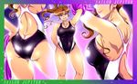  ass bishoujo_senshi_sailor_moon breasts brown_hair free_style kino_makoto large_breasts ponytail sailor_jupiter smile swimsuit 