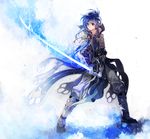  armor bad_id bad_pixiv_id blue_eyes blue_hair celice_(fire_emblem) fire_emblem fire_emblem:_kakusei fire_emblem:_seisen_no_keifu glowing glowing_sword glowing_weapon headband japanese_clothes katana long_hair male_focus sandals solo_focus sword weapon yori_(tr) 