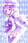  anthiea argyle argyle_background bad_id bad_pixiv_id boots choker cure_sword dokidoki!_precure hair_ornament hairclip heart heart_hair_ornament kenzaki_makoto magical_girl ponytail precure purple purple_choker purple_eyes purple_hair purple_skirt short_hair skirt solo spade_hair_ornament thigh_boots thighhighs 