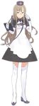  adjusting_eyewear brown_eyes brown_hair clipboard dress full_body glasses hat kuroboshi_kouhaku long_hair looking_at_viewer manager_(summon_night) official_art solo summon_night summon_night_5 thighhighs transparent_background white_legwear 