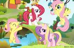  crossover cutie_mark equine female feral fluttershy_(mlp) friendship_is_magic group horse mammal my_little_pony pegasus pony posey_(mlp) sweetheart_(mlp) wings 