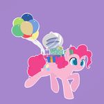  balloon blue_eyes cake candle cutie_mark dreatos equine female feral food friendship_is_magic gift hair horse mammal my_little_pony pink_hair pinkie_pie_(mlp) plain_background pony presents solo 