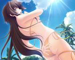  bikini game_cg long_hair muv-luv muv-luv_alternative swimsuit takamura_yui total_eclipse 