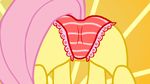  animated blush butt equine eyes female feral fluttershy_(mlp) friendship_is_magic fur green_eyes hair horse mammal my_little_pony panties pink_hair pony presenting solo tiarawhy underwear yellow_fur 