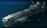  bad_pixiv_id cruiser highres military military_vehicle no_humans original osama realistic science_fiction ship space space_craft warship watercraft 