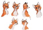  2017 angry black_eyes black_nose canine colored_sketch disney eyes_closed feral fox fox_and_the_hound fur hi_res looking_away mammal open_mouth open_smile orange_fur raised_eyebrow raised_inner_eyebrows simple_background sketch_page smile solo tongue tongue_out vixey white_background winstar 