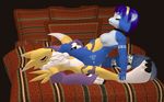  anthro canine crossover digimon duo female fox krystal lesbian mammal newtonx2012 nintendo renamon sex star_fox tribadism video_games 