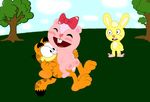  crossover cuddles garfield giggles happy_tree_friends 