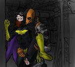  barbara_gordon batgirl batman_(series) dc deathstroke slade_wilson 