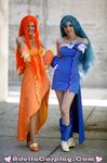  boots cosplay deep_blue_pearl_voice dress long_dress long_hair mermaid_melody_pichi_pichi_pitch noelle photo red_hair redhead 