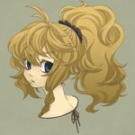  alternate_hairstyle blonde_hair kirisame_marisa miyuu_(crazy_lollipop) ponytail solo touhou upper_body 