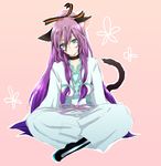  animal_ears bad_id bad_pixiv_id kamui_gakupo long_hair male_focus purple_hair solo tail unabara_misumi vocaloid 