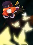  bad_id bad_pixiv_id bug butterfly elbow_gloves eva_beatrice gloves hat insect misumi_kouji orange_hair solo umineko_no_naku_koro_ni 