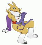  animated digimon impmon renamon wombcoon 