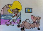  ass_up cheese collar crossover erection flaccid hat imminent_sex jerry looney_tunes male mammal mouse nervous nitemare09 penis rat rodent speedy_gonzales teeth tom_and_jerry tongue tongue_out traditional_media uncut warner_brothers whiskers 