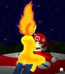  adventure_time crossover flame_princess kirbot12 mario super_mario_bros. 