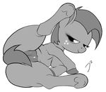  babs_seed babs_seed_(mlp) cub cutie_mark_crusaders doppelg&#228;nger doppelgaenger equine female feral freckles friendship_is_magic horse mammal monochrome my_little_pony pony pussy solo spread_legs spreading young 