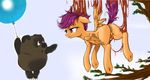  cutie_mark_crusaders friendship_is_magic madhotaru my_little_pony scootaloo 
