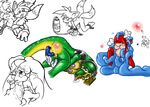  cautioncat cream_the_rabbit knuckles_the_echidna opius rule_63 sonic_team tails vector_the_crocodile 