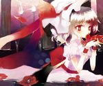  bad_id bad_pixiv_id flower prino_hawell red_eyes remilia_scarlet silver_hair solo touhou water 